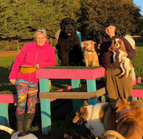 Double gate entry with clear sight lines