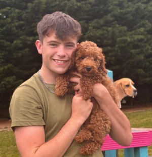 Samuel supporting field sessions